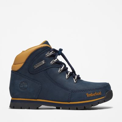 Joya Patológico sugerir Euro Rock Hiking Boot for Youth in Navy | Timberland