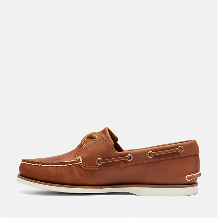Classic Leather Boat Shoe for Men in Light Brown | Timberland