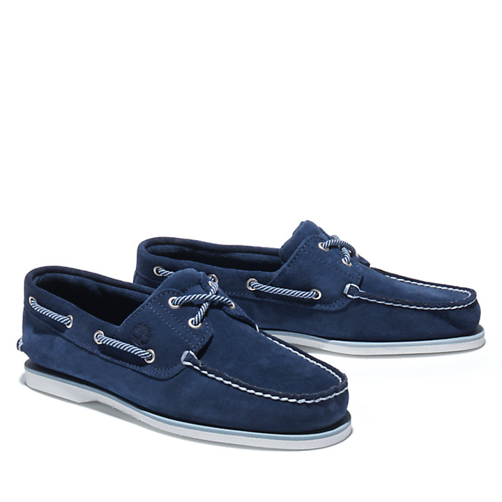 Classic Suede Boat Shoe for Men in Navy | Timberland