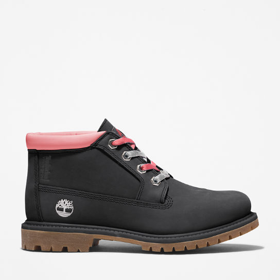 Nellie Warm Chukka Boot for Women in Black with Pink | Timberland
