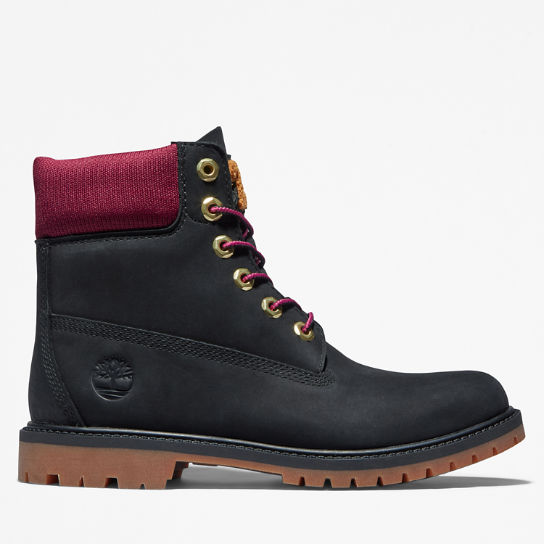 Timberland® Heritage 6 Inch Boot for Women in Black/Pink | Timberland