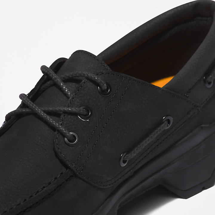 TBL® Originals Ultra EK+ Moc-toe Boat Shoe for Men in Black-