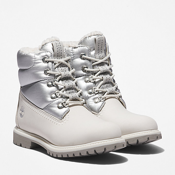 Timberland® Premium 6 Inch Puffer Boot voor dames in wit