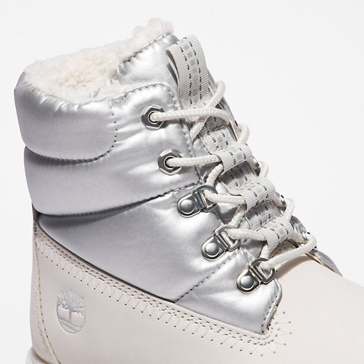 Timberland® Premium 6 Inch Puffer Boot voor dames in wit-