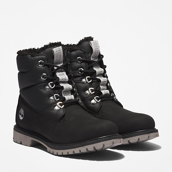 Timberland® Premium 6 Inch Puffer Boot for Women in Black | Timberland