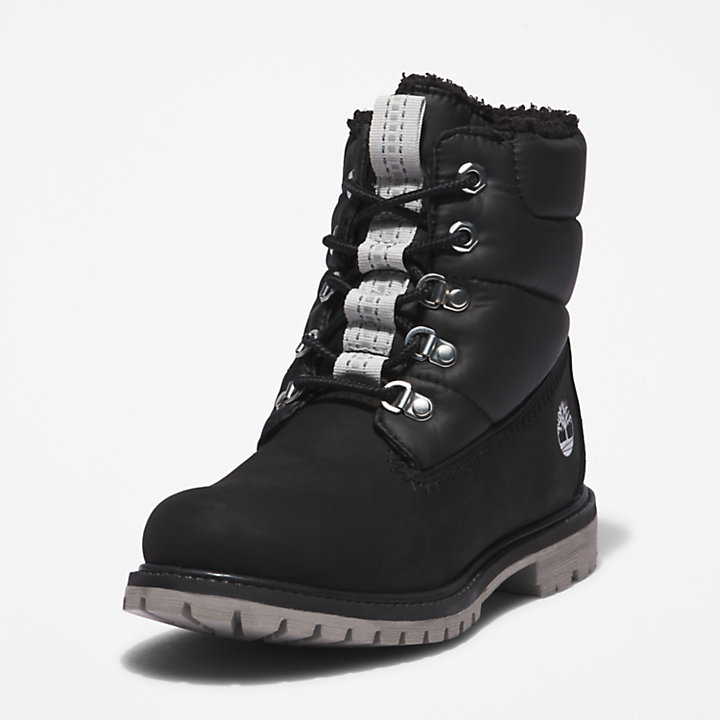 Timberland® Premium 6 Inch Puffer Boot voor dames in zwart-