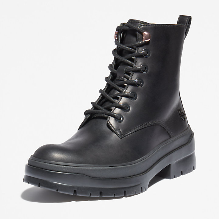 Malynn Lace-Up Boot for Women in Black-