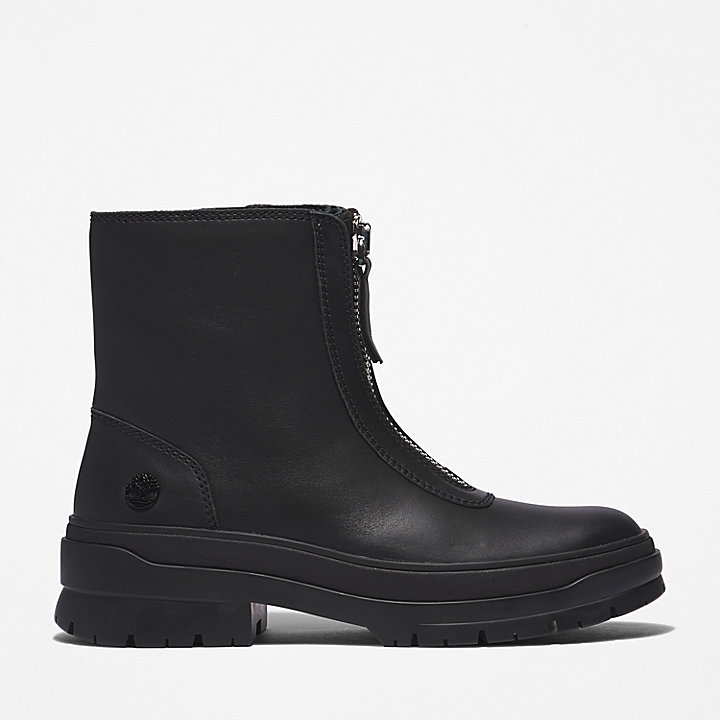 Malynn Front-zip Boot for Women in Black