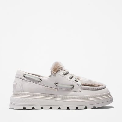 Timberland Ray City Warm-lined Boat Shoe For Women In White White