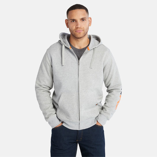 Sweat-shirt zippé Hood Honcho pour homme en gris clair | Timberland