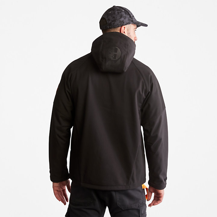 Timberland PRO® Power Zip Hooded Softshell Jacket for Men in Black-