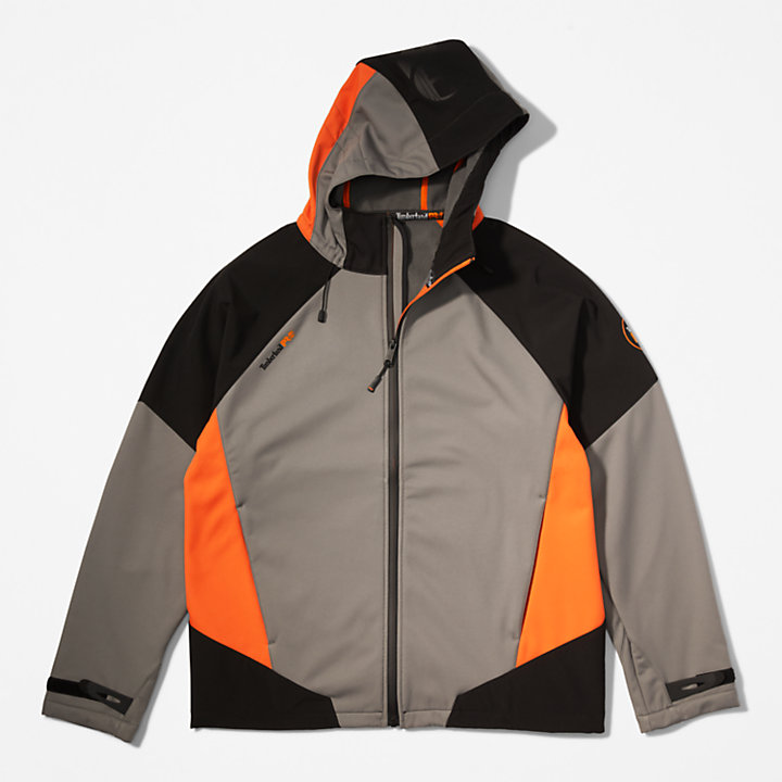 Timberland PRO® Power Zip Softshelljacke mit Kapuze für Herren in Grau-