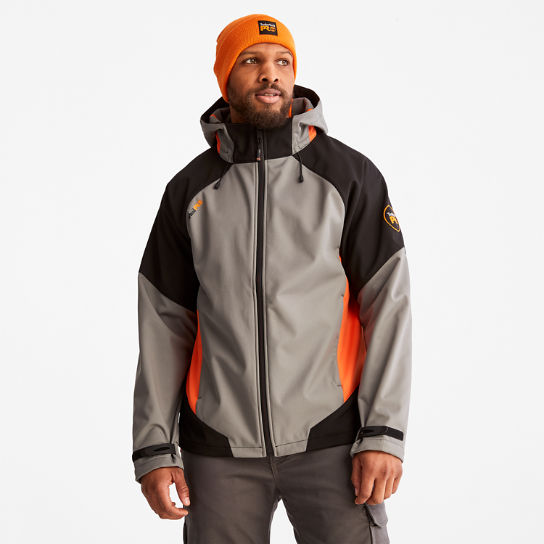 Timberland PRO® Power Zip Softshelljacke mit Kapuze für Herren in Grau | Timberland