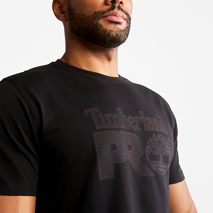 T-shirt graphique texturé Timberland PRO® pour homme en noir-