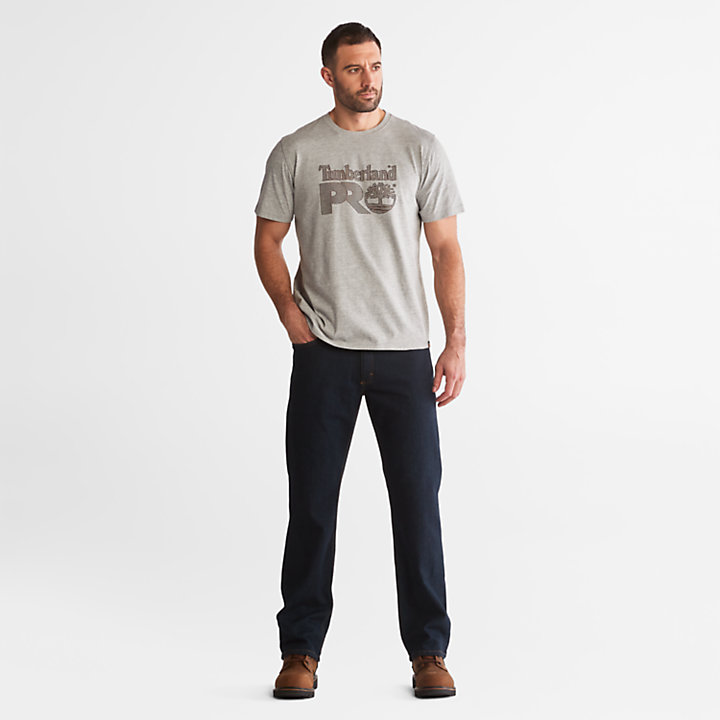 Camiseta con Gráfico Texturizada de Timberland PRO® para hombre en color gris claro-