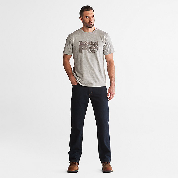 T-shirt graphique texturé Timberland PRO® pour homme en gris clair