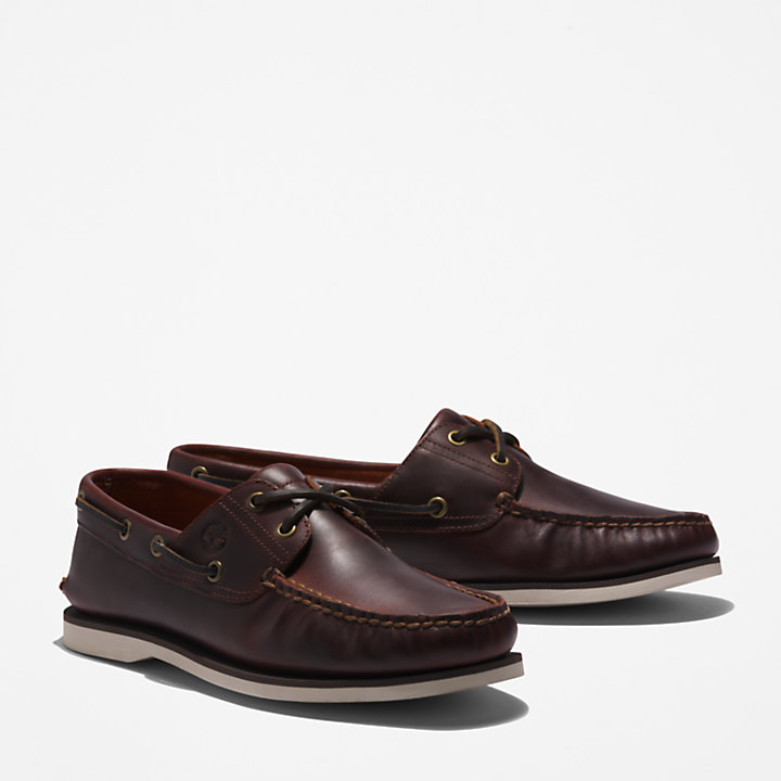 Classic EK+ Boat Shoe for Men in Brown-