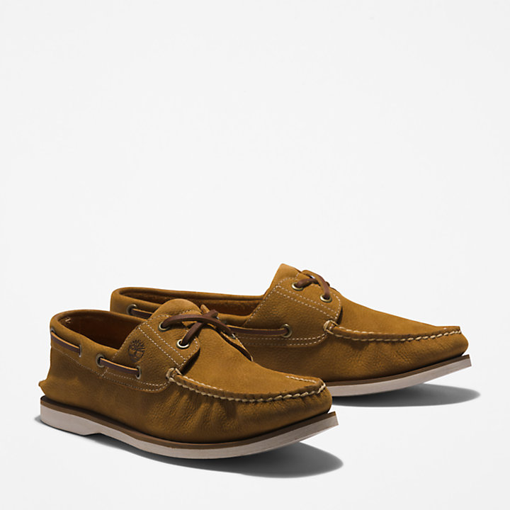 Classic EK+ Boat Shoe for Men in Light Brown-