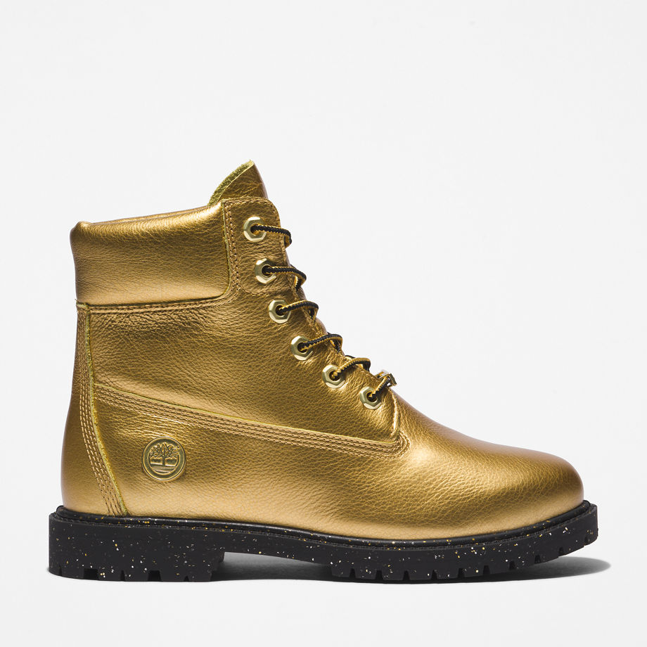 Timberland Heritage 6 Inch Boot For Women In Gold Gold