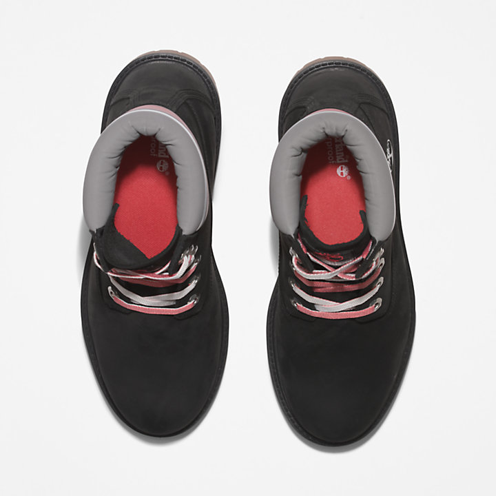 Timberland® Heritage 6 Inch Boot voor dames in zwart/roze-