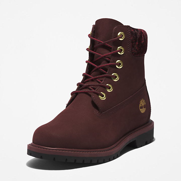 Timberland® Heritage 6 Inch Boot for Women in Burgundy-
