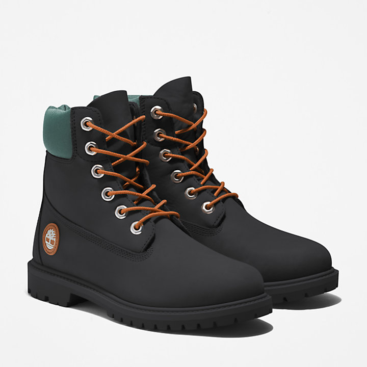 Timberland® Heritage 6 Inch Boot voor dames in zwart/groen-