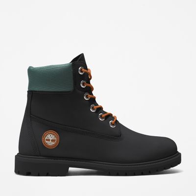 Timberland® Heritage 6 Inch Boot voor dames in zwart/groen | Timberland