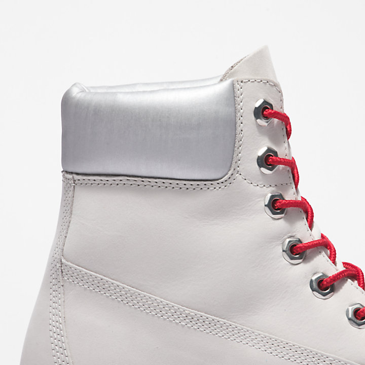 Timberland® Heritage 6 Inch Boot voor dames in wit/zilver-