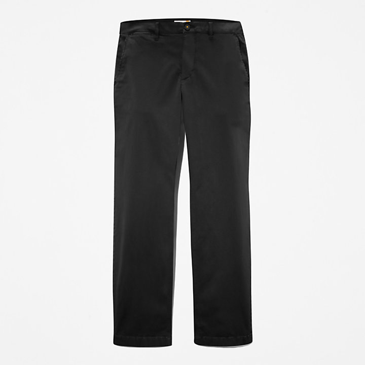 Pantalon chino ultra-élastique avec traitement anti-odeurs pour homme en noir-