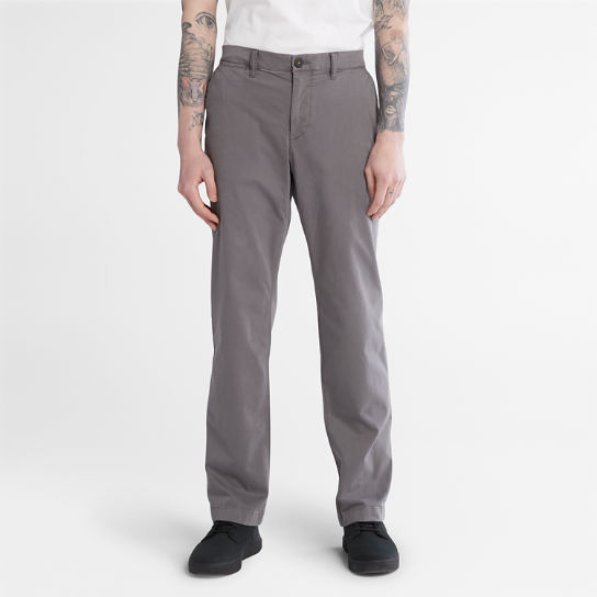 Pantaloni Chino Ultraelasticizzati con Trattamento Antiodore da Uomo in grigio | Timberland