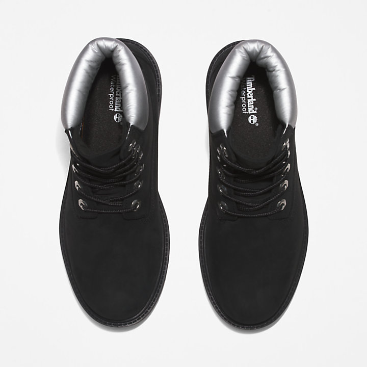 Timberland® Heritage 6 Inch Boot voor dames in zwart/zilver-