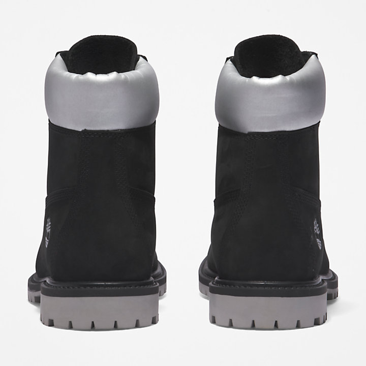 6-inch Boot Timberland® Heritage pour femme en noir/argent-