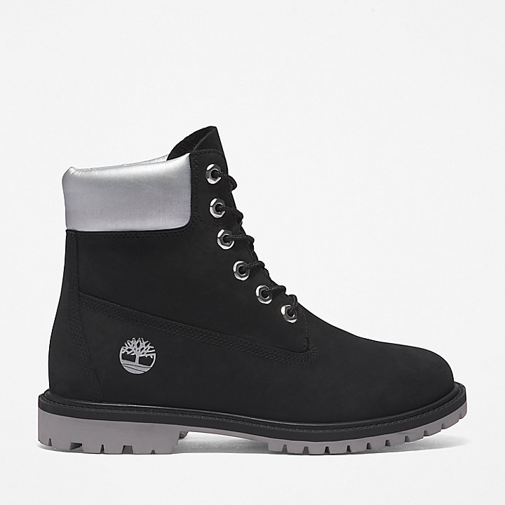Timberland® Heritage 6 Inch Boot for Women in Black/Silver