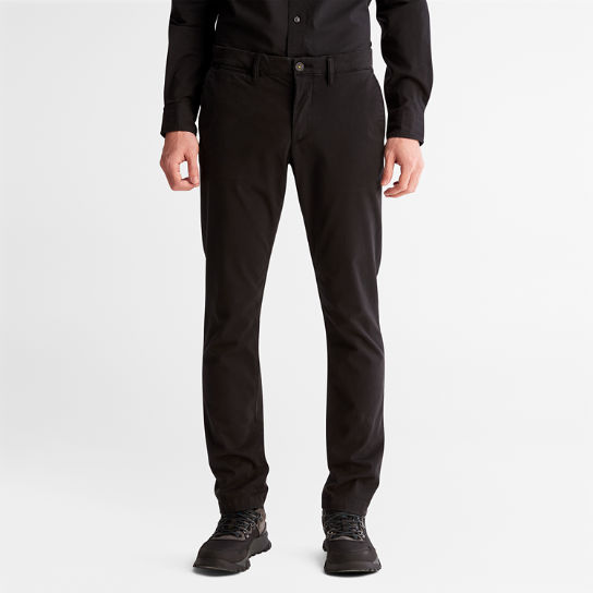 Anti-odour Ultra-stretch Chinos for Men in Black | Timberland