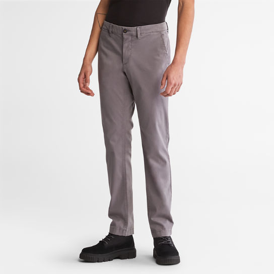 Pantalones chinos ultraelásticos antiolor para hombre en gris | Timberland
