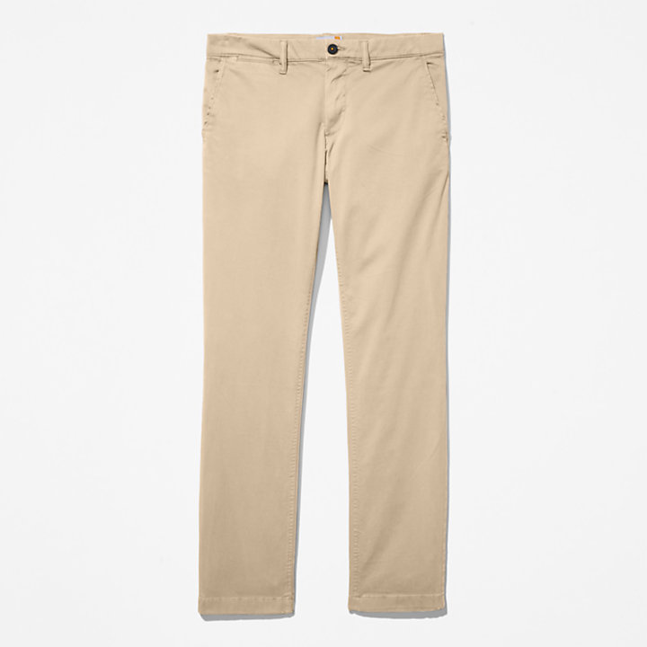 Chino ultra-stretch anti-odeur pour homme en beige-