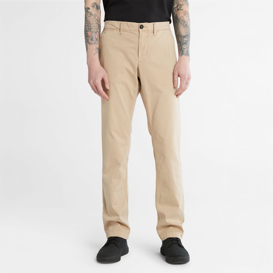 Timberland Anti-odour Ultra-stretch Chinos For Men In Beige Beige, Size 33x34