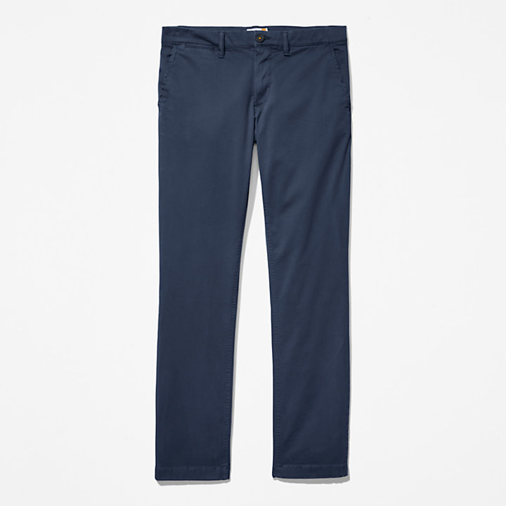 Anti-odour Ultra-stretch Chinos for Men in Navy-