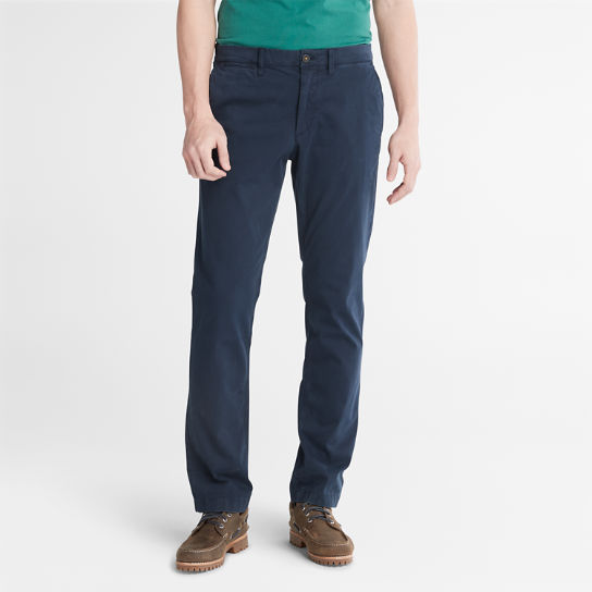 Pantaloni Chino da Uomo Anti-odour Ultra-stretch in blu marino | Timberland