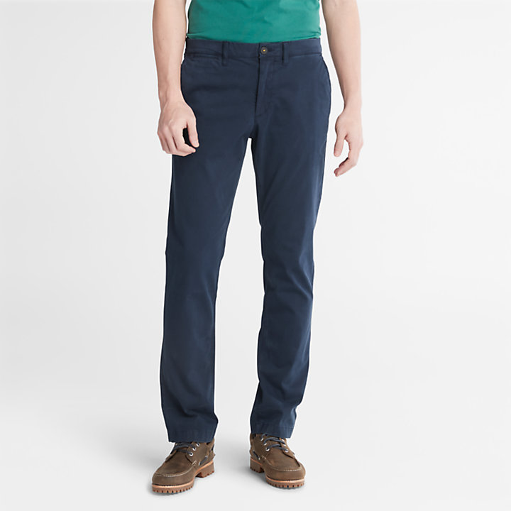 Pantaloni Chino da Uomo Anti-odour Ultra-stretch in blu marino-