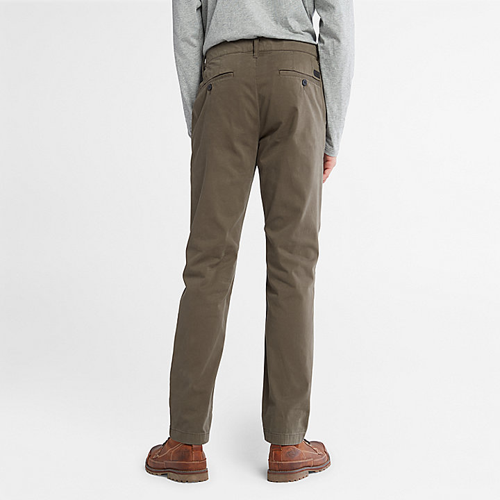 Anti-odour Ultra-stretch Chinos for Men in Green