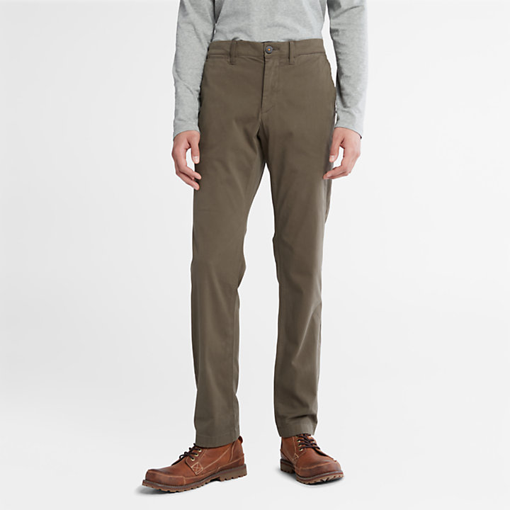 Anti-odour Ultra-stretch Chinos for Men in Green | Timberland