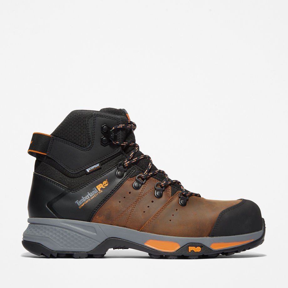 Timberland Switchback Composite-toe Work Hiker For Men In Brown Brown