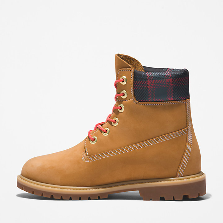 Timberland® Heritage 6 Inch Boot voor dames in geel/roze-