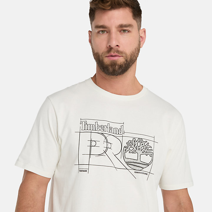 T-shirt Timberland PRO® Innovation Blueprint pour homme en blanc-