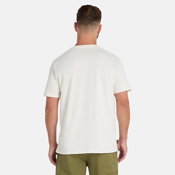 Camiseta con estampado cianotípico Timberland PRO® Innovation para hombre blanco-
