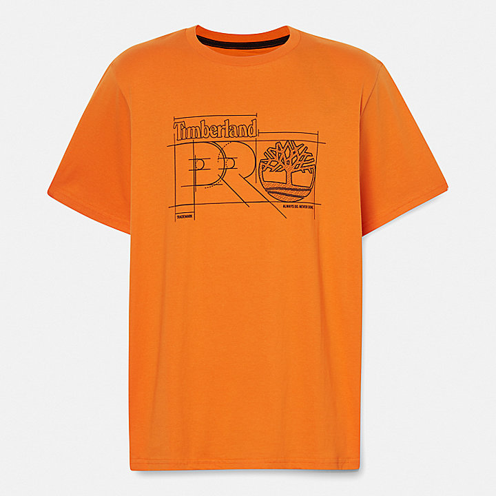 T-shirt Timberland PRO® Innovation Blueprint para Homem em laranja