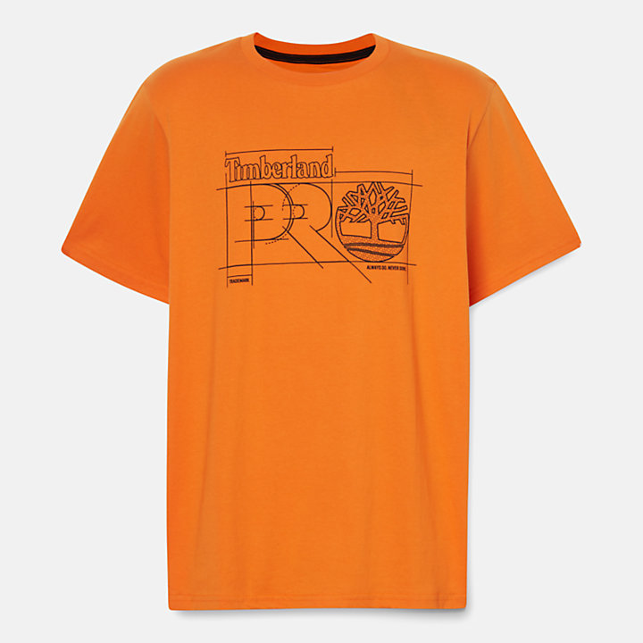 T-shirt Timberland PRO® Innovation Blueprint para Homem em laranja-