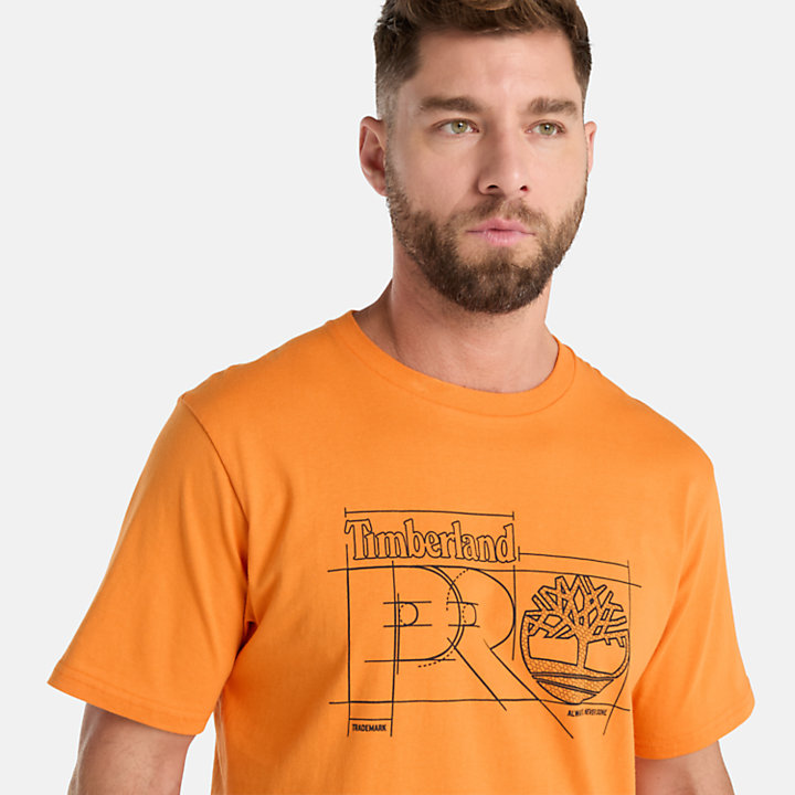 T-shirt Timberland PRO® Innovation Blueprint pour homme en orange-