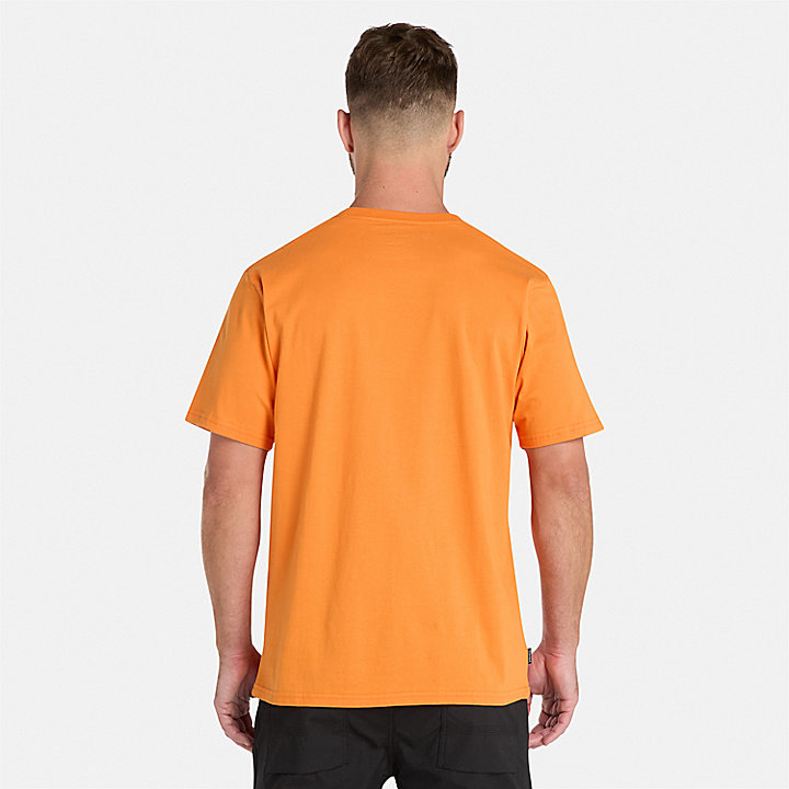 Camiseta con estampado cianotípico Timberland PRO® Innovation para hombre naranja